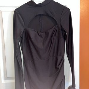 Fashion nova black long sleeve dress